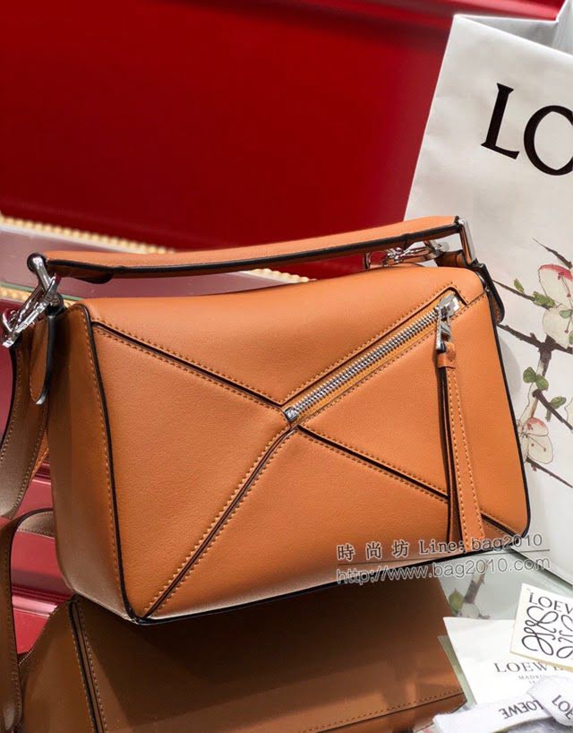 LOEWE經典爆款包包 羅意威小號Puzzle拼接手提斜挎包 10172  tcl1206